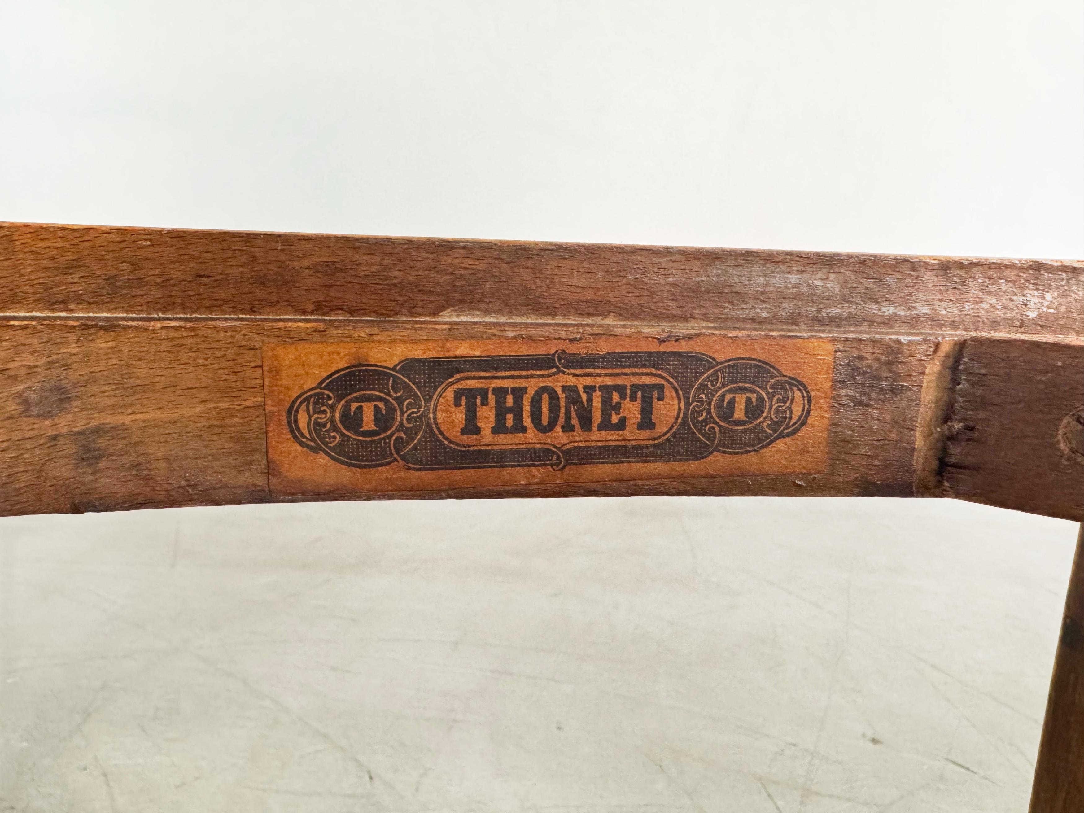 Original 3er Set Thonet A811/1 Stühle Josef Hoffmann 1951 gepolstert For Sale 5