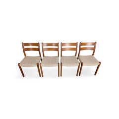 Original 4er Set Midcentury Stühle EMC Mobler danish Teak Design
