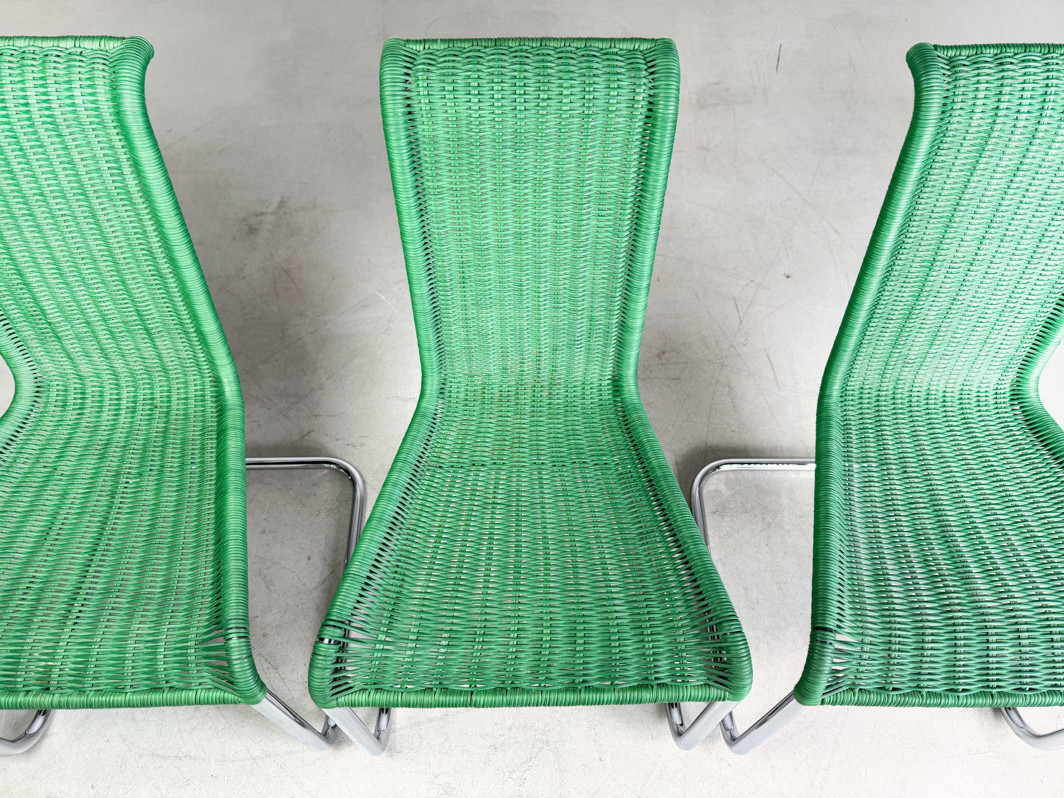 Original 4er Set Tecta Kragstühle B20 Jean Prouve Freischwinger Design en vente 1