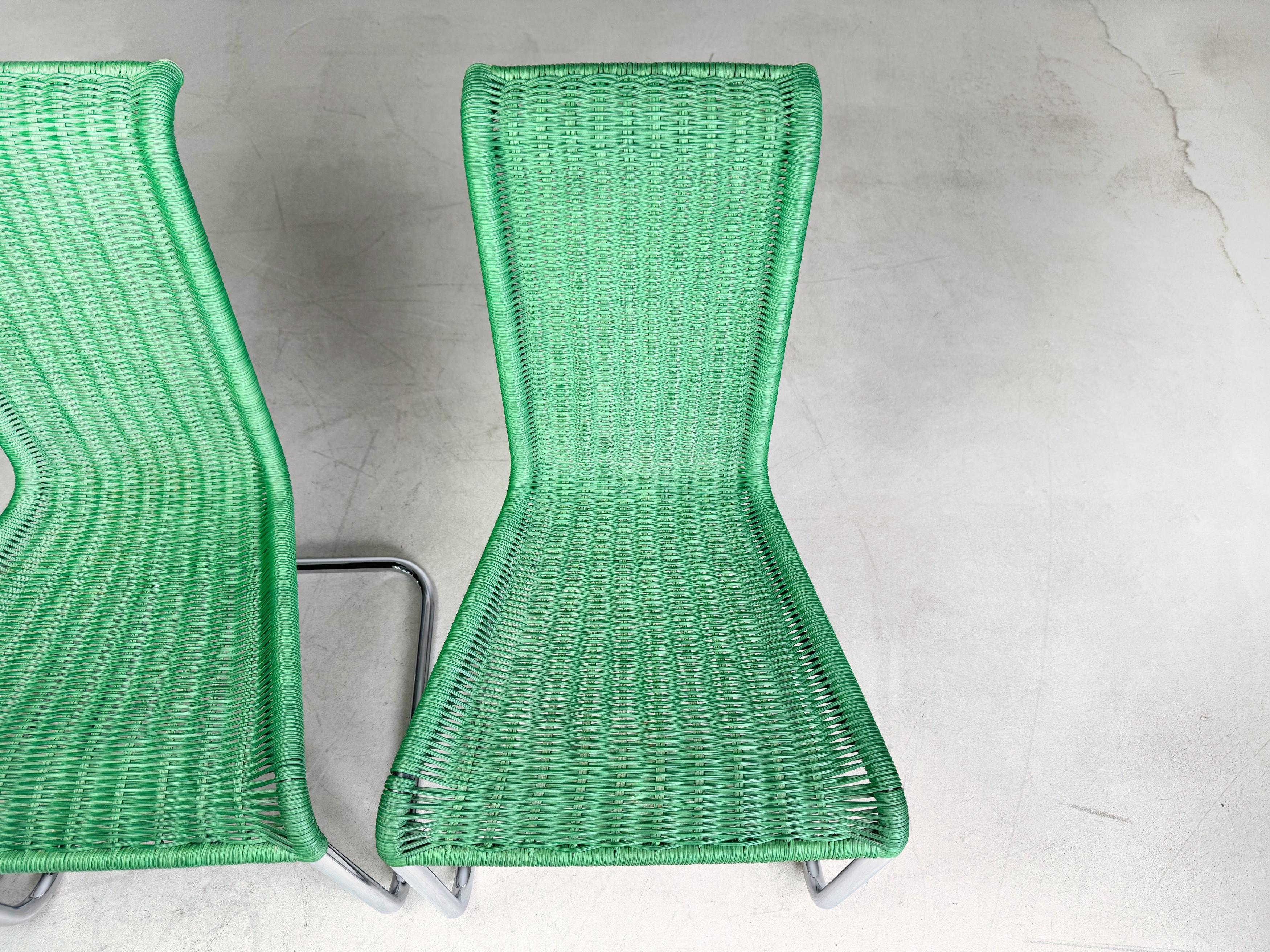 Original 4er Set Tecta Kragstühle B20 Jean Prouve Freischwinger Design en vente 2