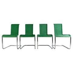 Original 4er Set Tecta Kragstühle B20 Jean Prouve Freischwinger Design