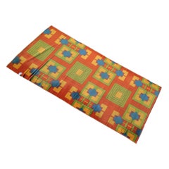 Original 6' 4" X 11' 3" Art Deco Revival Area Rug From the Arizona Biltmore