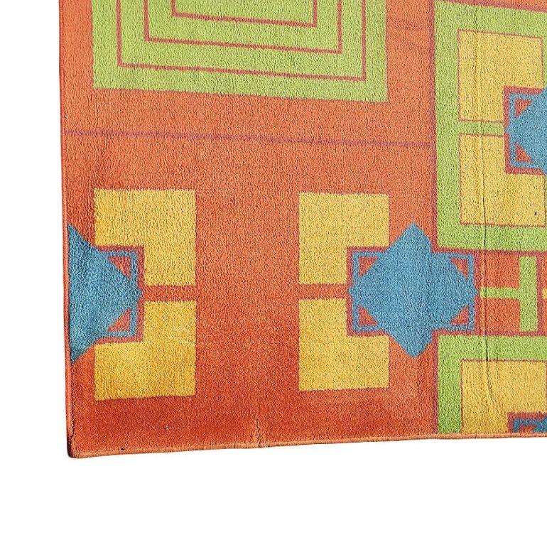 Début du 20ème siècle Tapis Art Déco Revival d'Arizona Biltmore de 6' 4