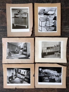 6 foto originali dei mobili di George Nelson - anni '50