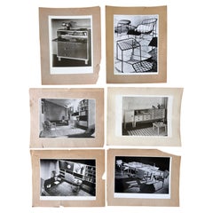 6 foto originali dei mobili di George Nelson - anni '50