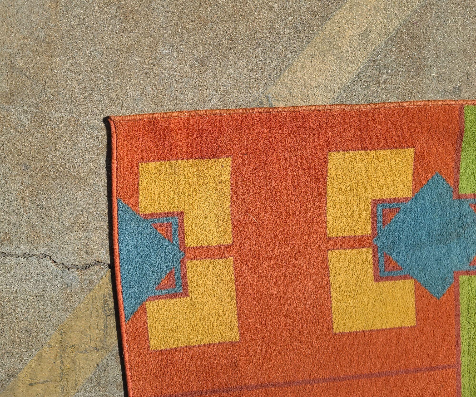 Original 6,4' X 13,7' Art-Déco-Revival-Teppich aus dem Arizona Biltmore (Frühes 20. Jahrhundert) im Angebot