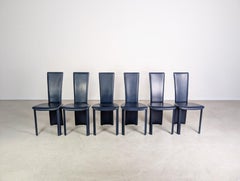 Original 6er Set Frag Psyra Stühle Italy Design handmade 1980