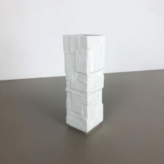 Original 1970s Op Art Vase Porcelain German Vase by Heinrich Ceramics, Germany