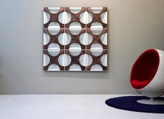 Original 9er Set Copper Staff Oyster Wall Light Panel Witte Krüger