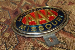 Original AAA Automobile Club Missouri Vintage License Plate Topper
