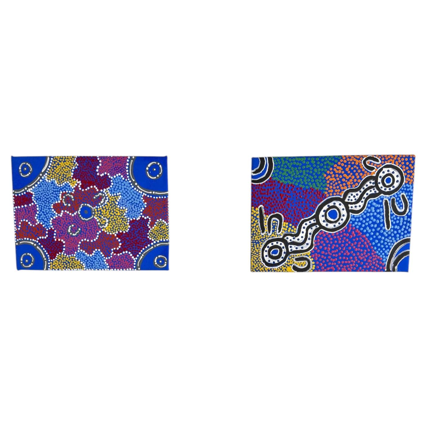 Original Aboriginal Painting by Bessie Nipper  Walkatjara Art Uluru For Sale