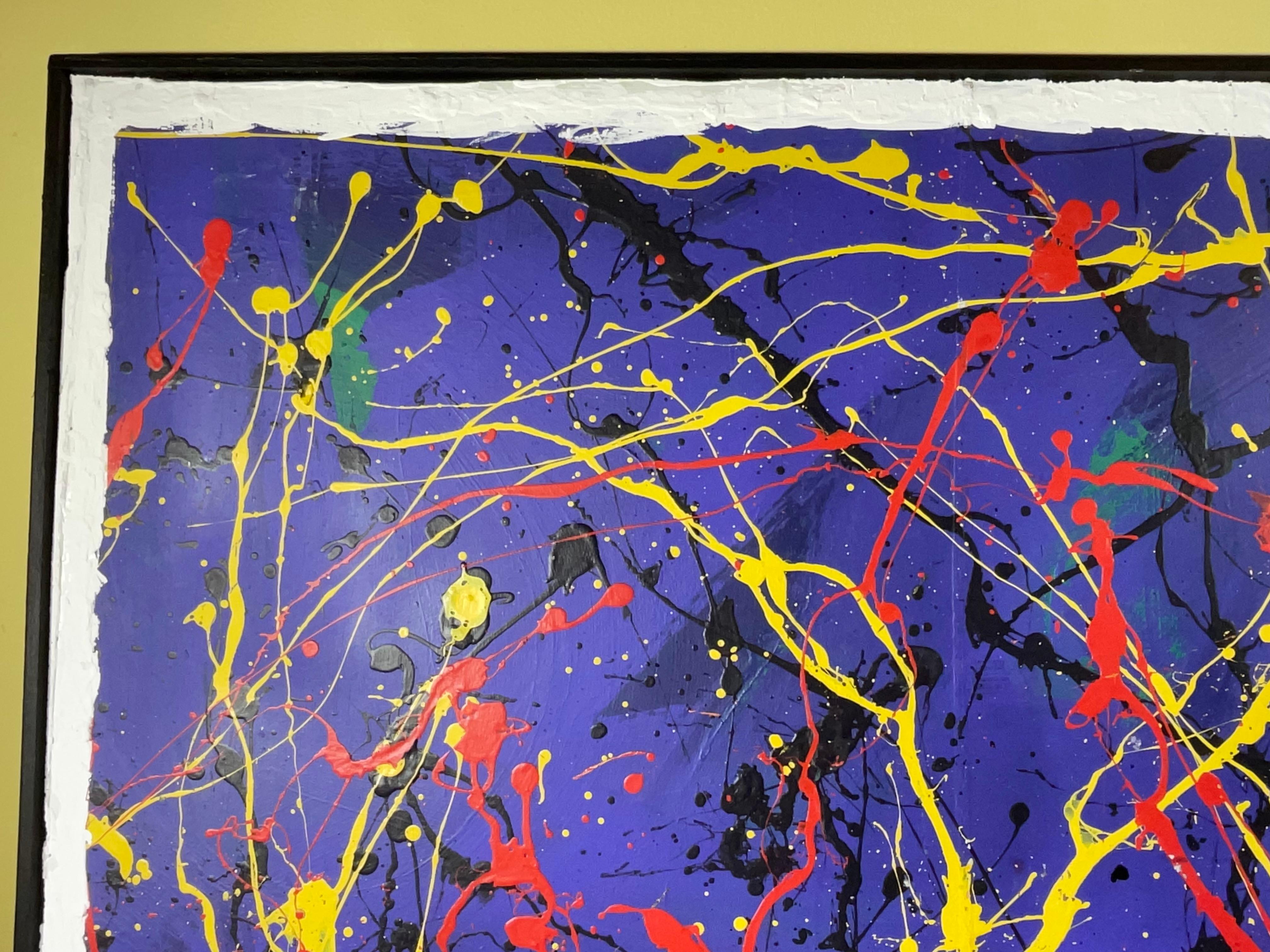 Abstraktes expressionistisches Originalgemälde von John Frates (Handbemalt) im Angebot