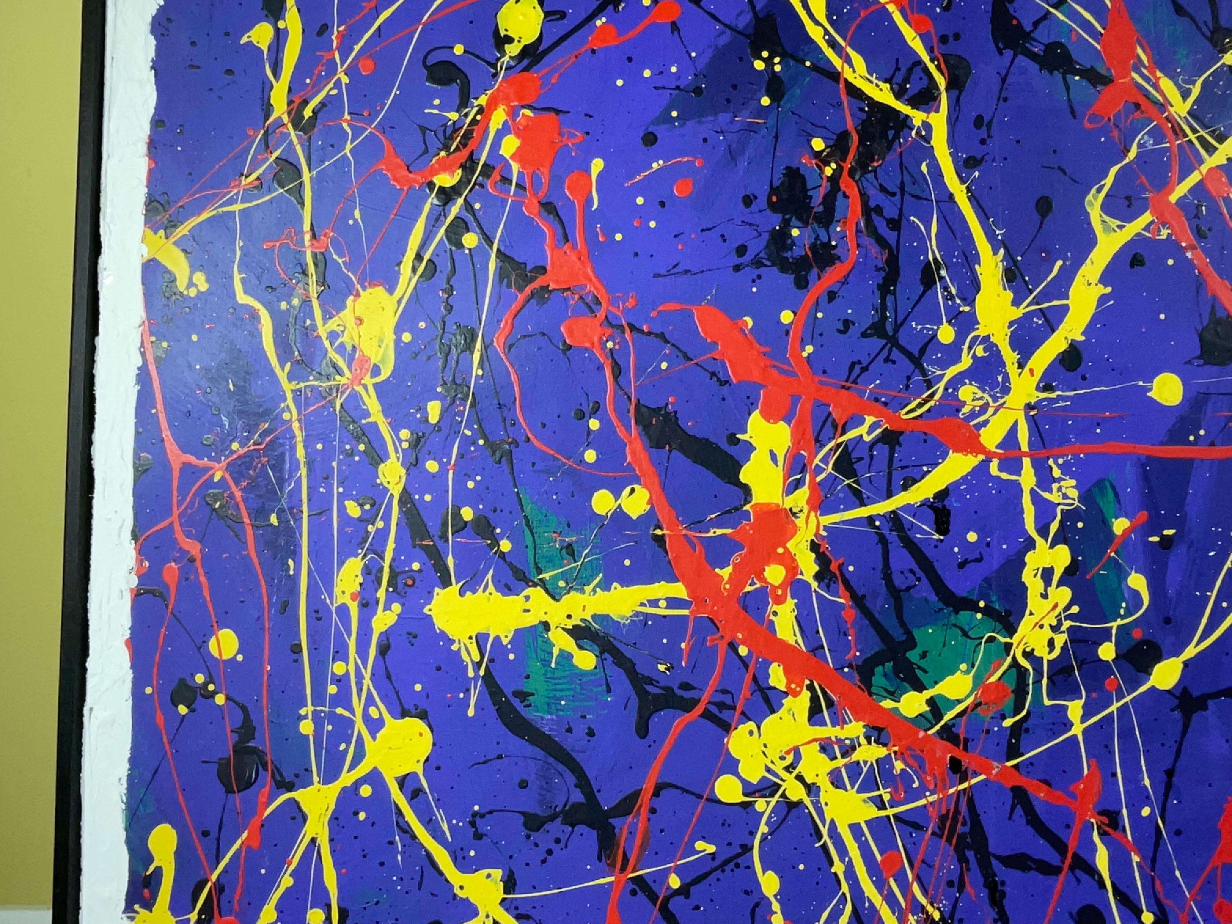 Abstraktes expressionistisches Originalgemälde von John Frates (20. Jahrhundert) im Angebot