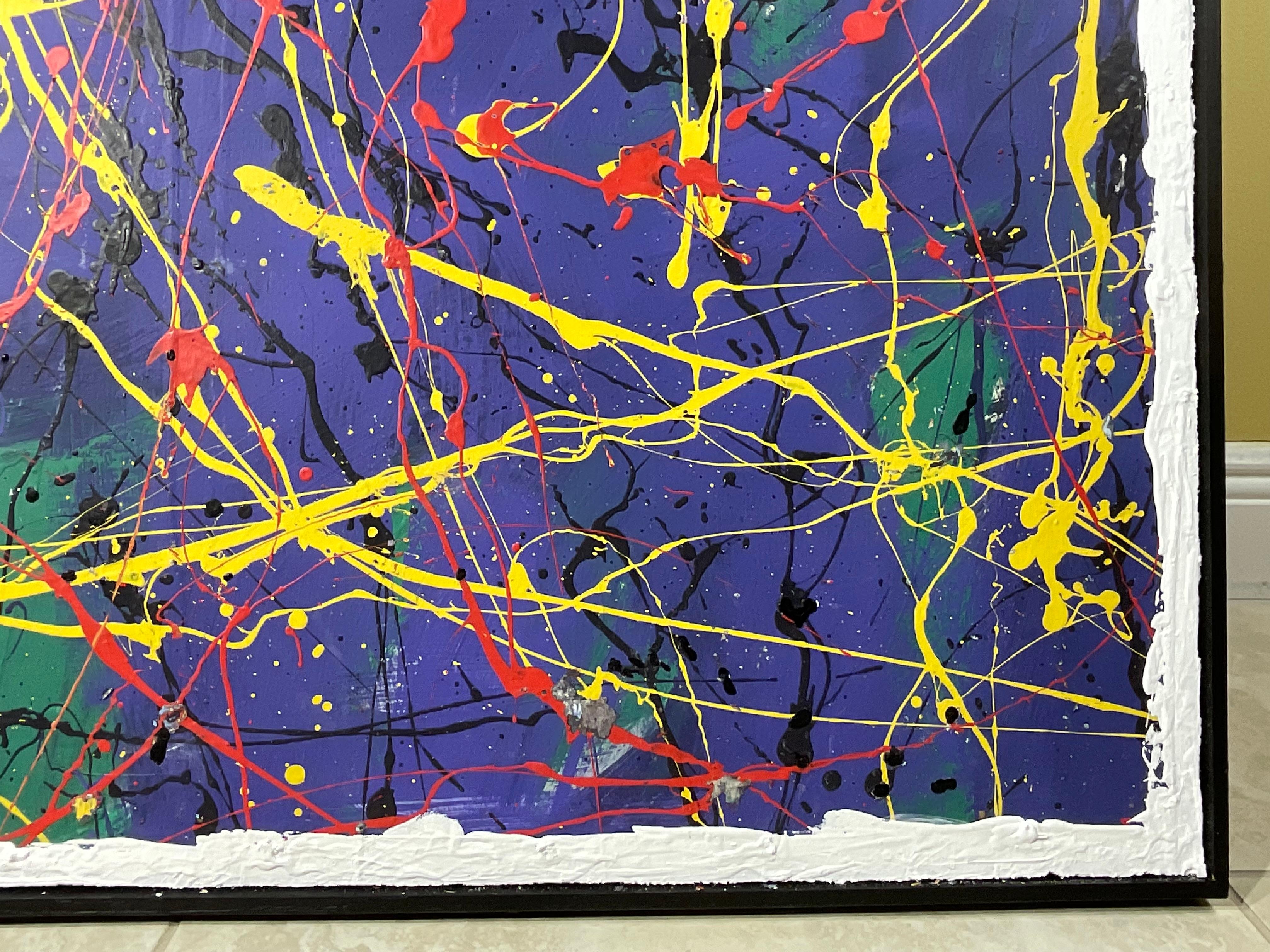 Abstraktes expressionistisches Originalgemälde von John Frates (Acryl) im Angebot
