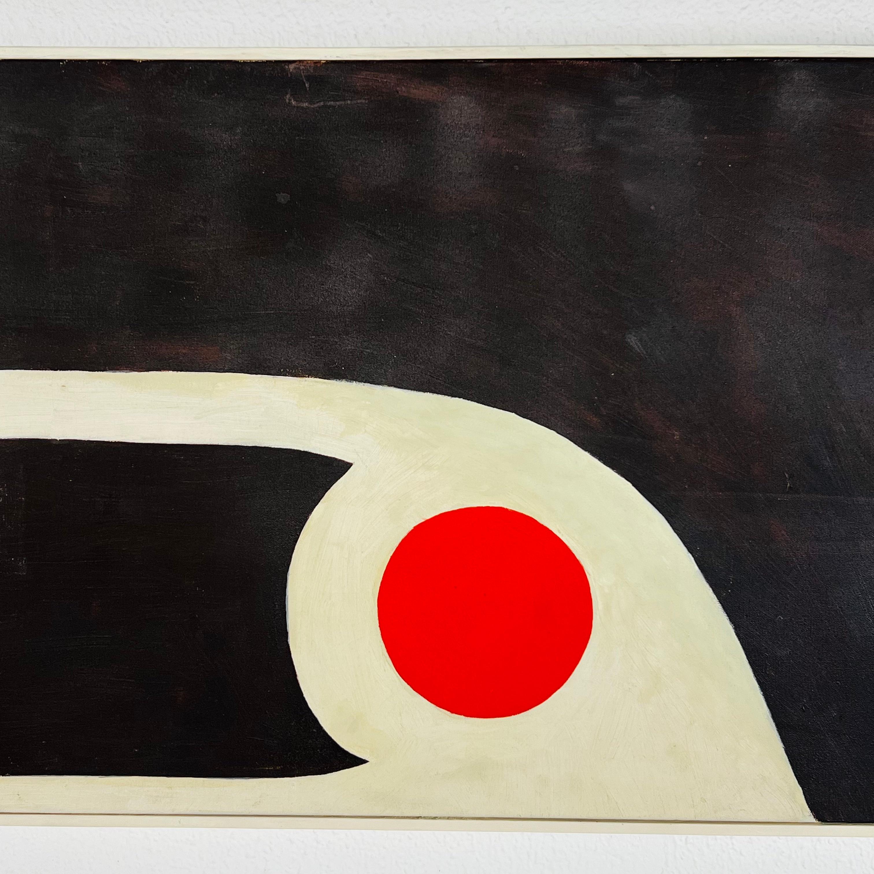 Original Abstract Mid Century Acrylic Painting 4