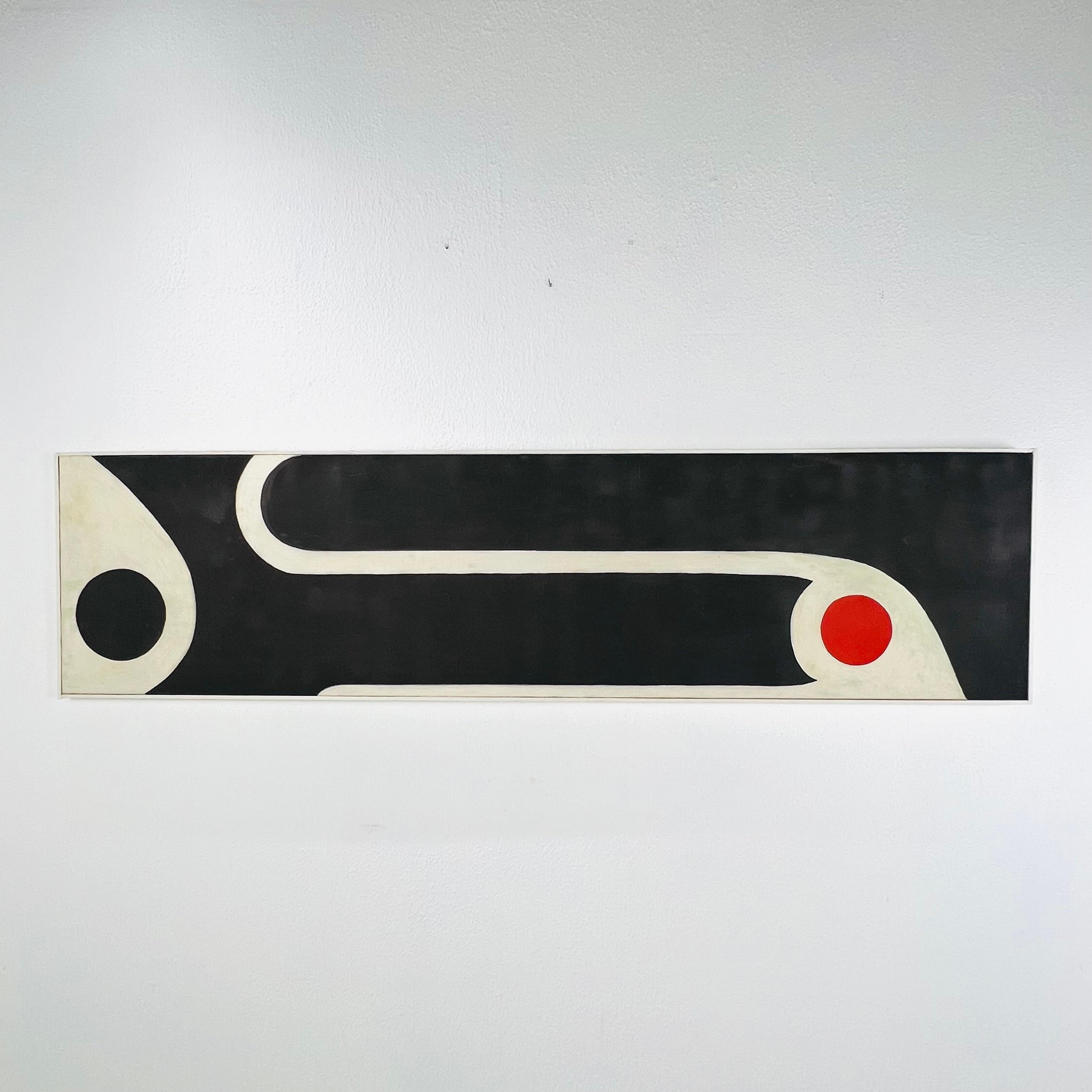 Original Abstract Mid Century Acrylic Painting 8