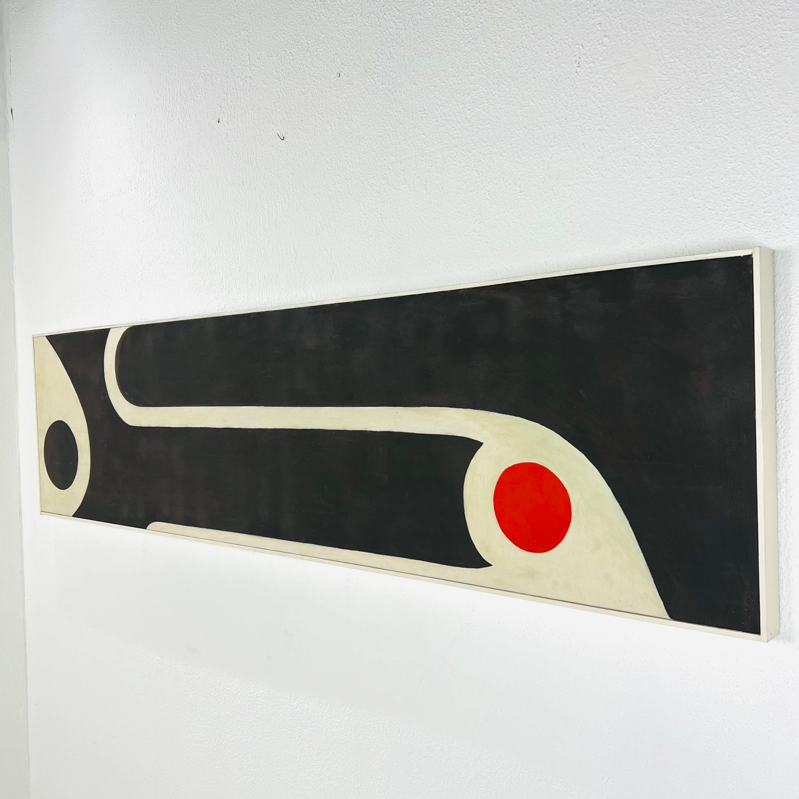 North American Original Abstract Mid Century Acrylic Painting