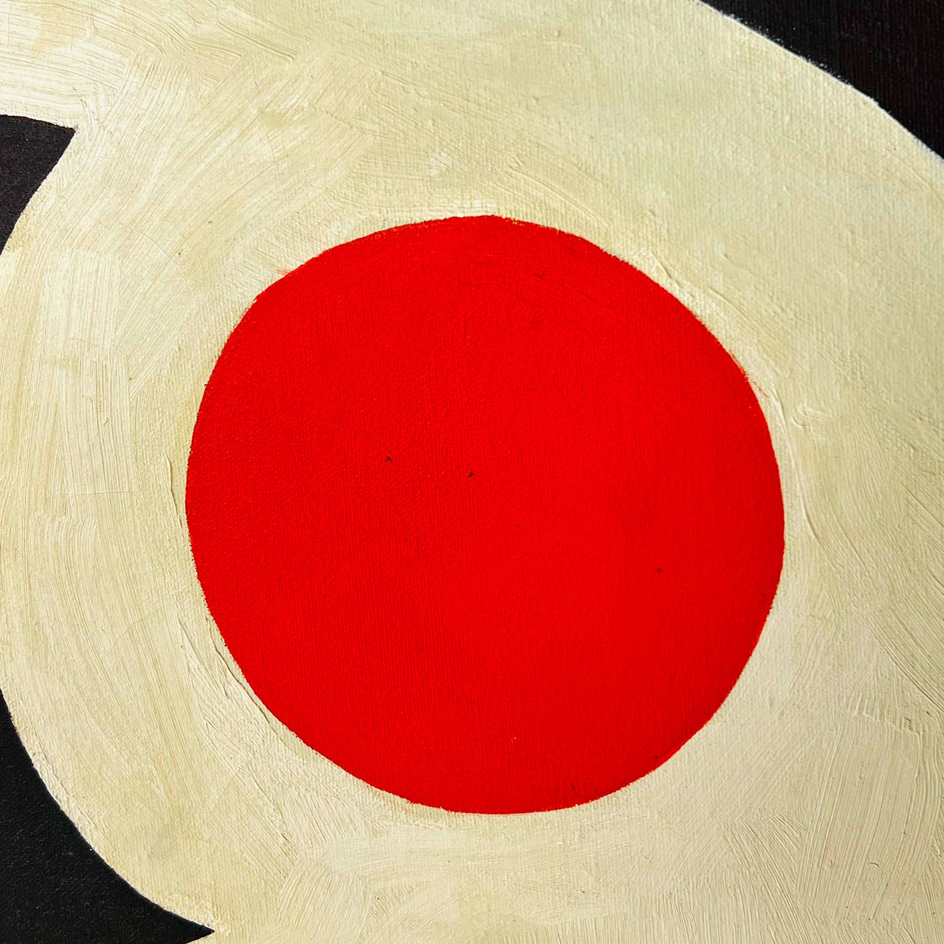 Original Abstract Mid Century Acrylic Painting 1