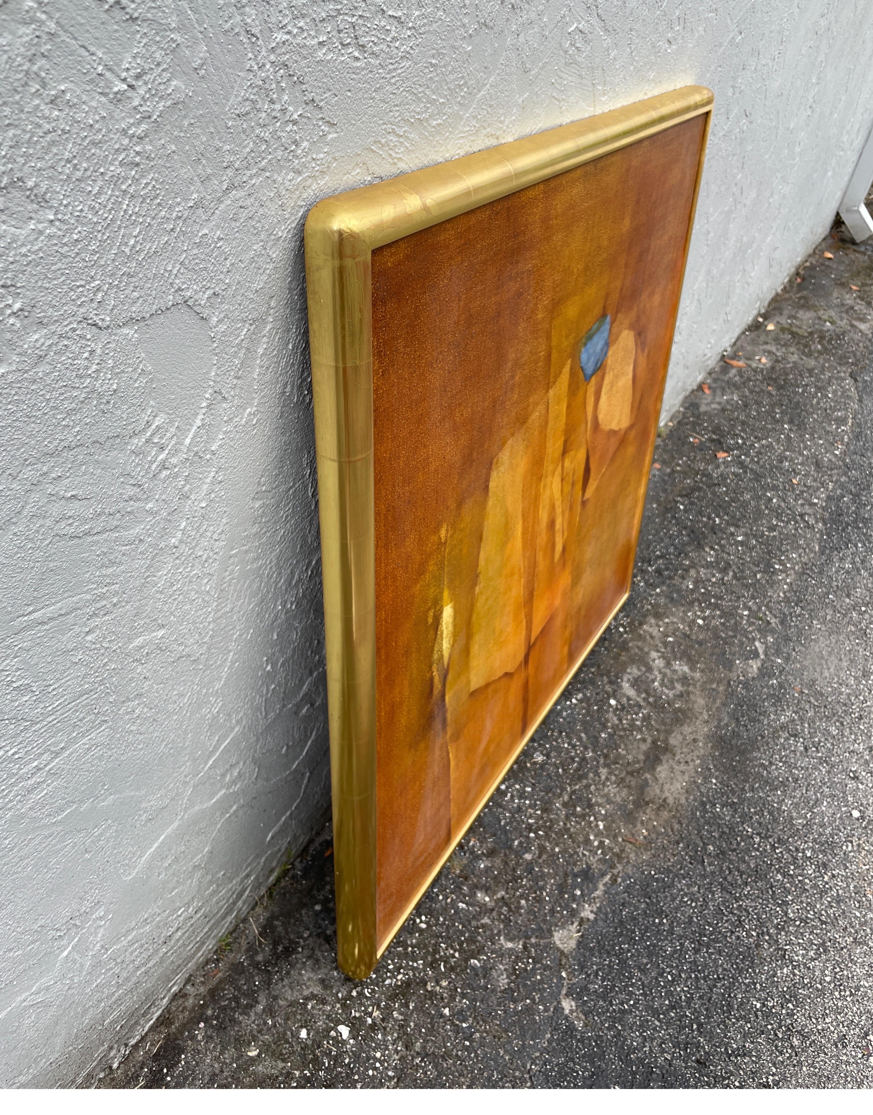 Original Abstract Oil Painting by Hema Joshi In Good Condition In West Palm Beach, FL