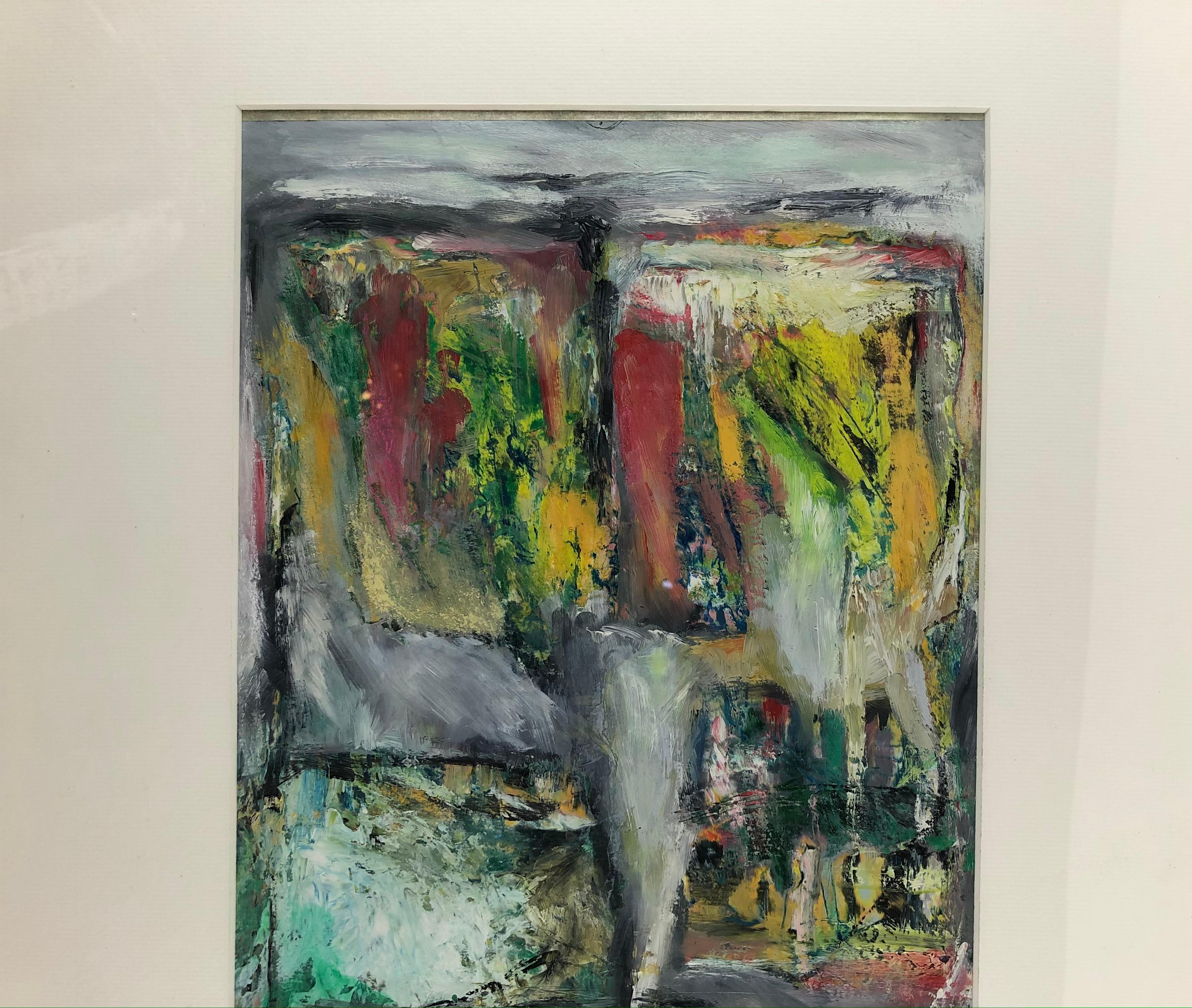 Abstraktes Originalgemälde von C. Azuelos in der Art von Barbara Kreitman (Organische Moderne) im Angebot