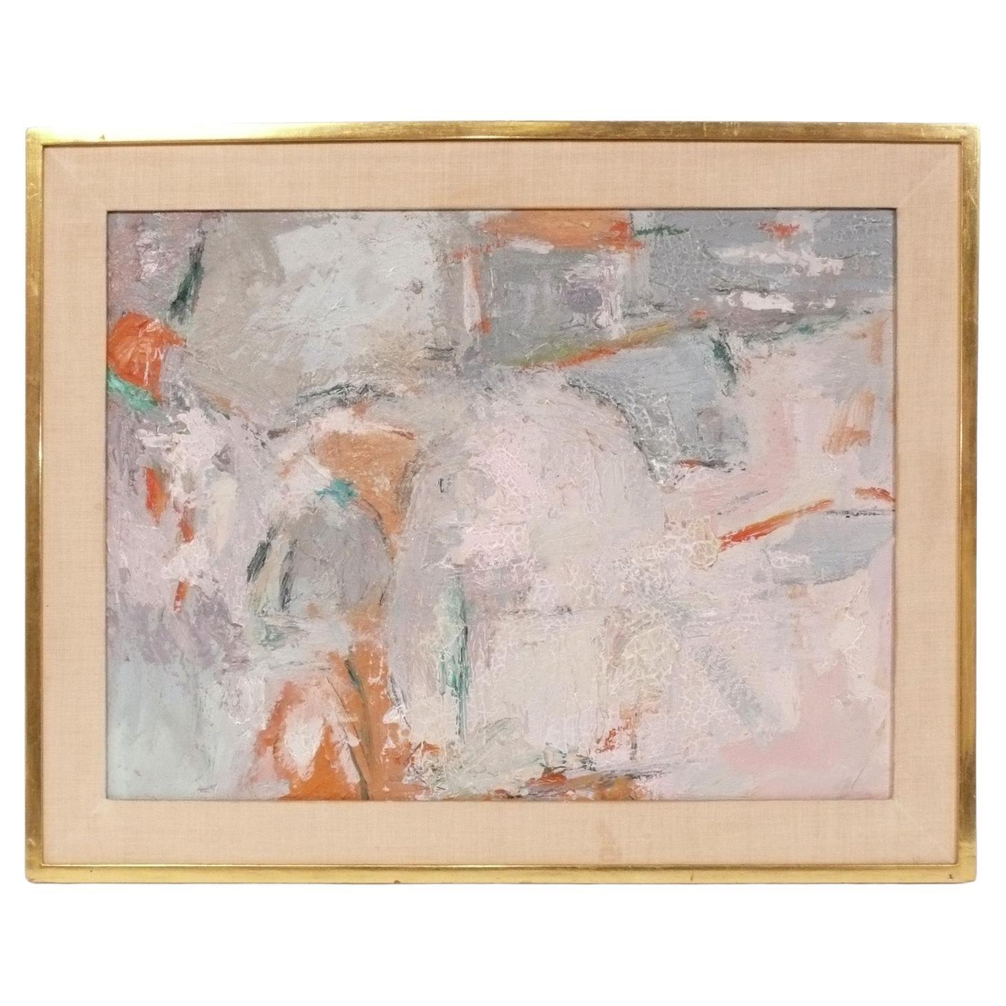 Original abstrakte Malerei Mid Century Modern Art 28 "b x 22 "h