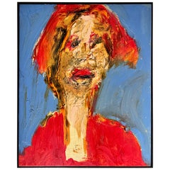 Quadro astratto originale "Il mio insegnante" di Norman Liebman