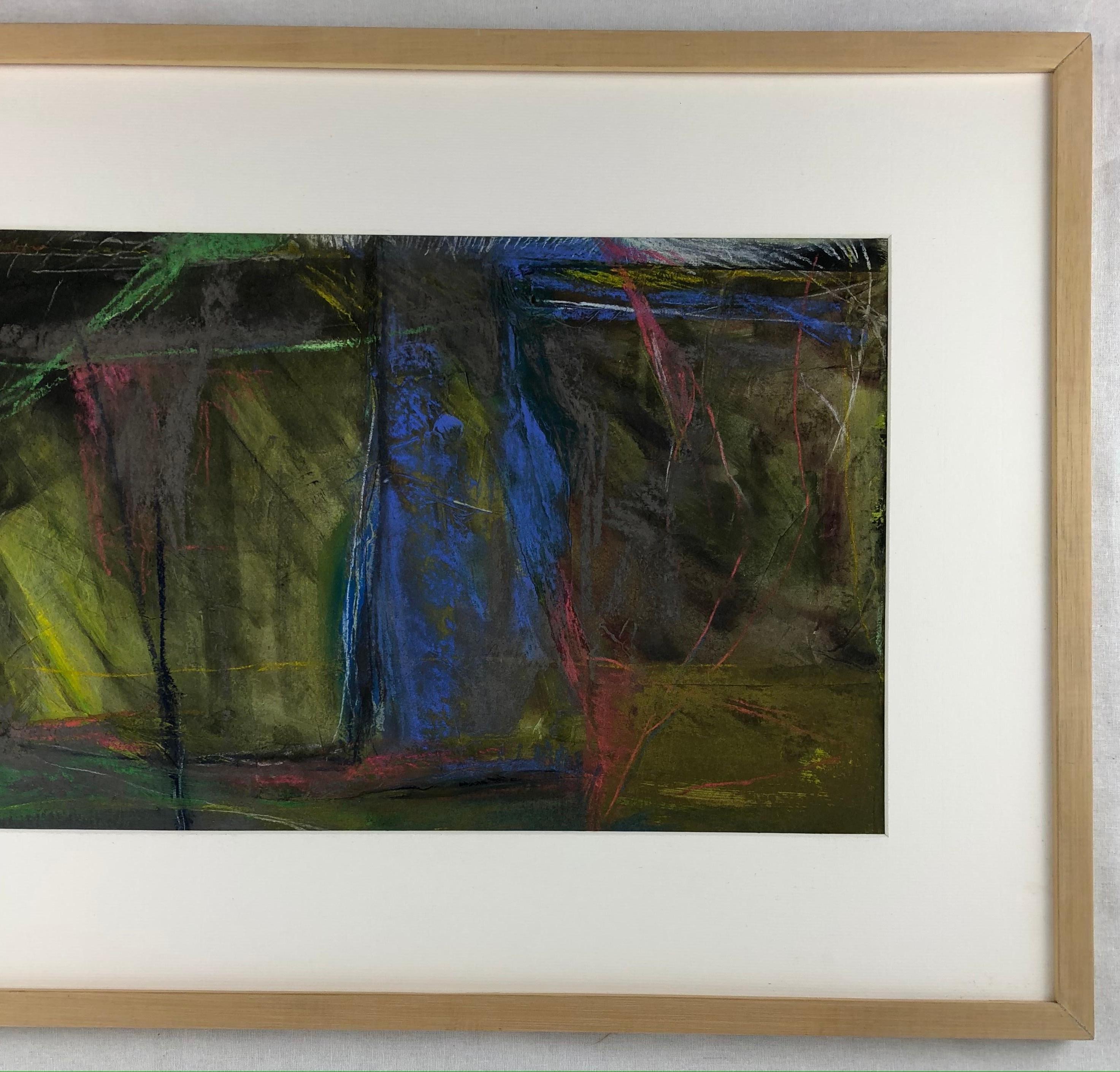 Stunning original painting signed C. Azuelos, abstract and painted in the manner of Frank Avray Wilson. 
Hand-signed on the lower right.

Wonderfully decorative original that is professionally framed, offered in a custom oak frame. 

Will enhance