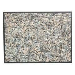 Quadri astratti originali $450 ciascuno Stile Jackson Pollock Mid Century Modern