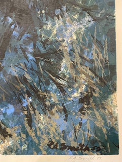 Original Abstract Serigraph Signed Dated 1959 Title by Robert Alan Smith