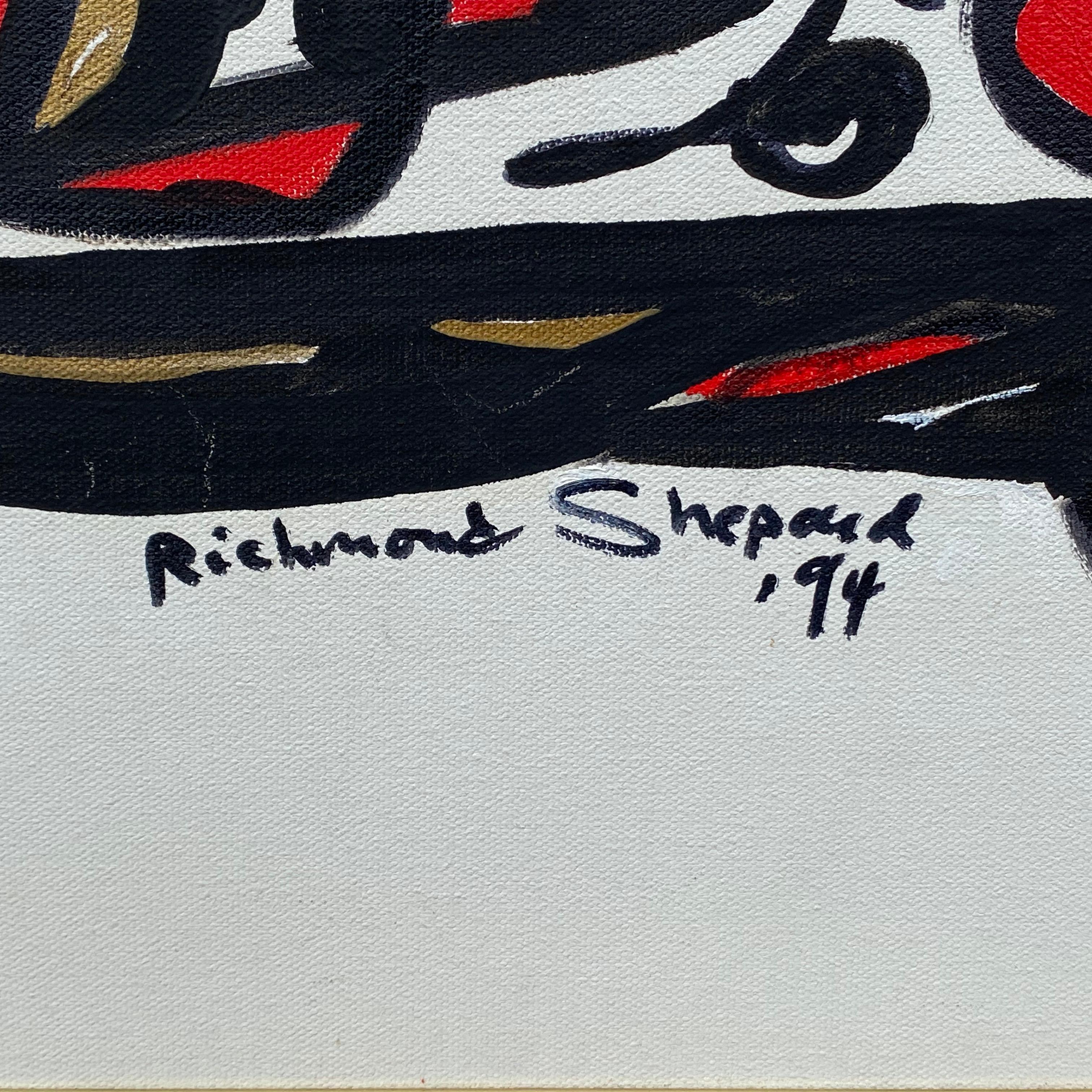 Original Abstract Street Art Painting by Richmond Shepard (1929-2019) 4