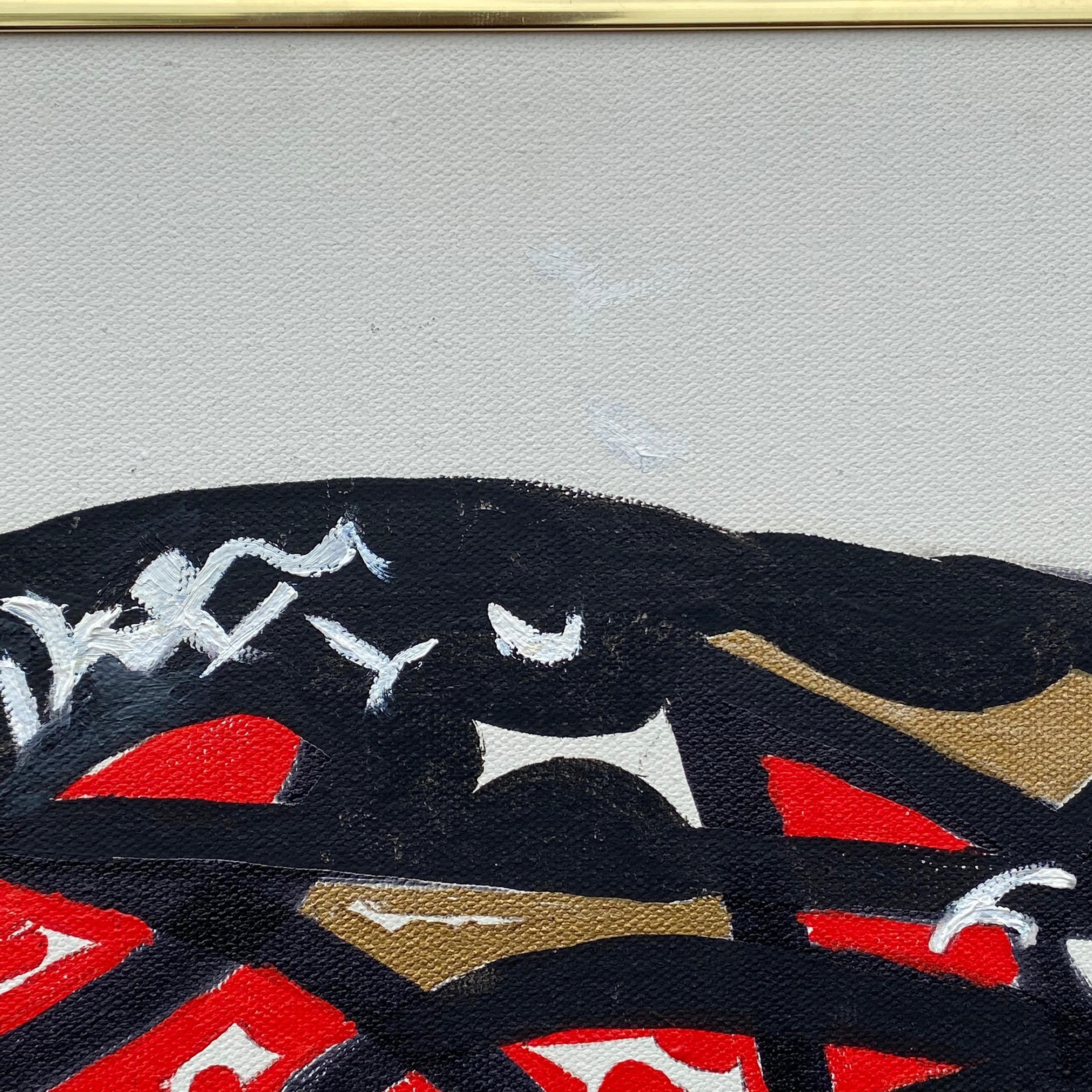 Original Abstract Street Art Painting by Richmond Shepard (1929-2019) In Good Condition In West Chester, PA