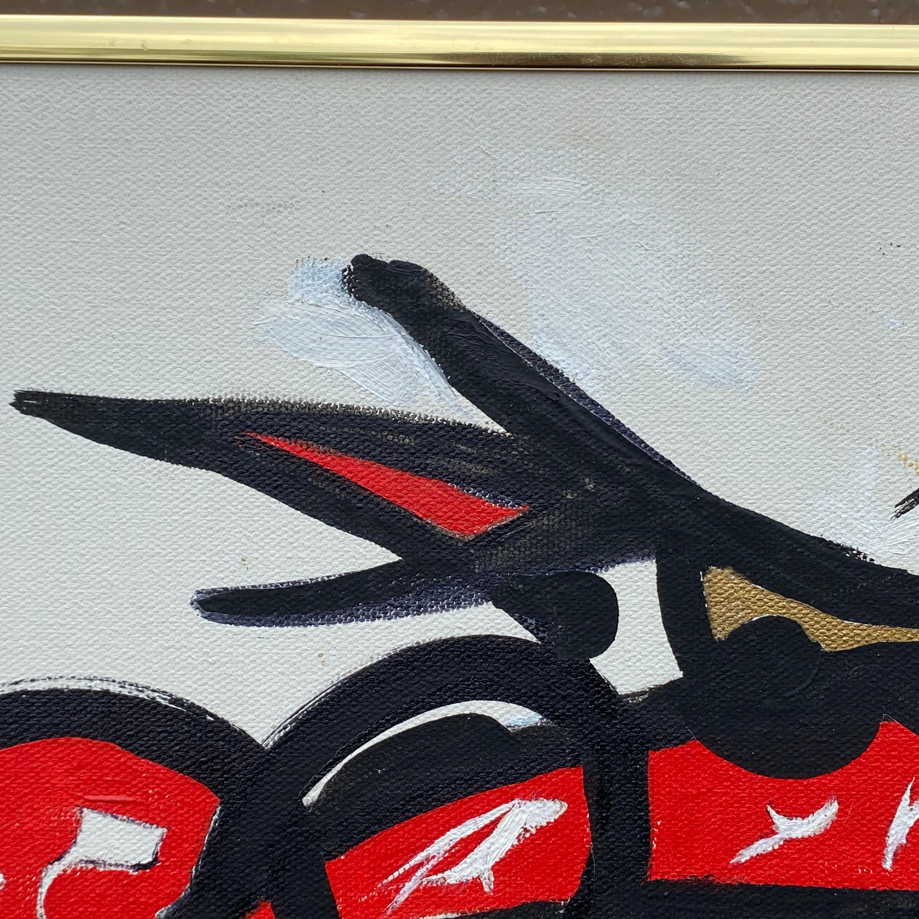 20th Century Original Abstract Street Art Painting by Richmond Shepard (1929-2019)