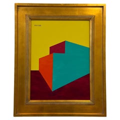 Pittura acrilica astratta originale dell'artista quotato Rick Orr