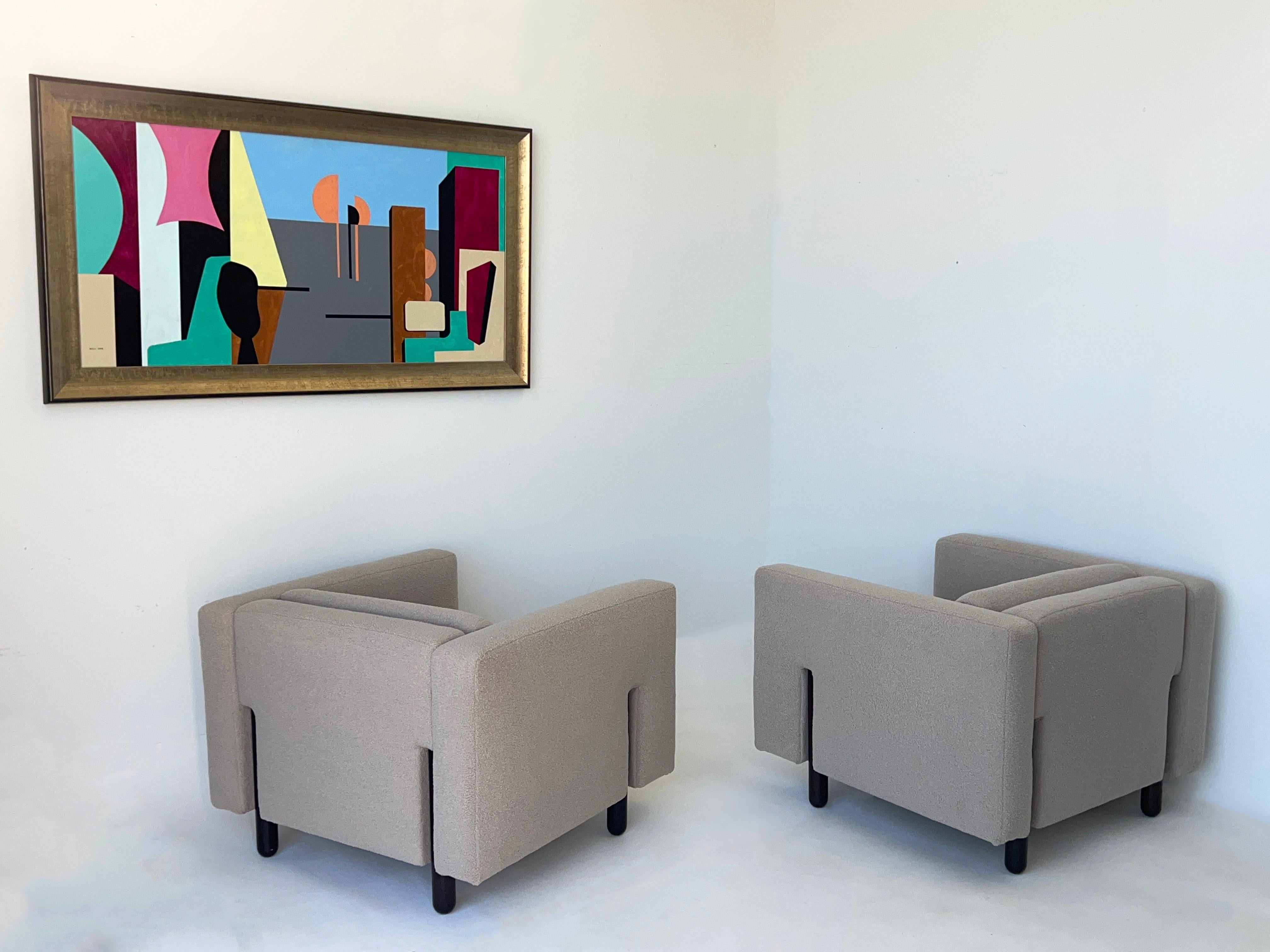Pintura acrílica abstracta original de Rick Orr Hoja de oro en venta
