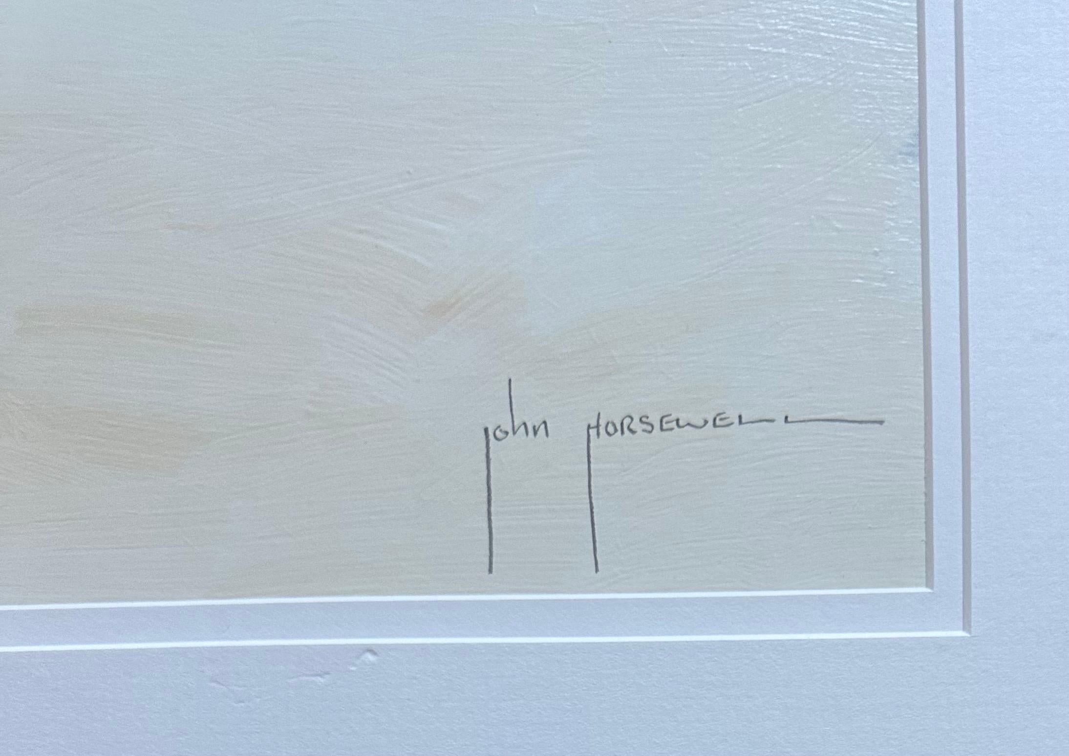 Acrylique Peinture originale de paysage marin à l'acrylique sur carton par John Horsewell en vente