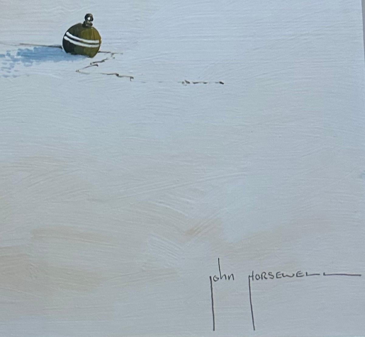 Peinture originale de paysage marin à l'acrylique sur carton par John Horsewell en vente 1