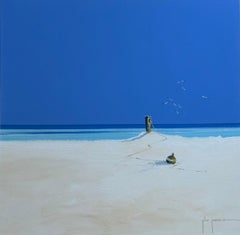 Original Acrylic on Board Seascape Painting by John Horsewell