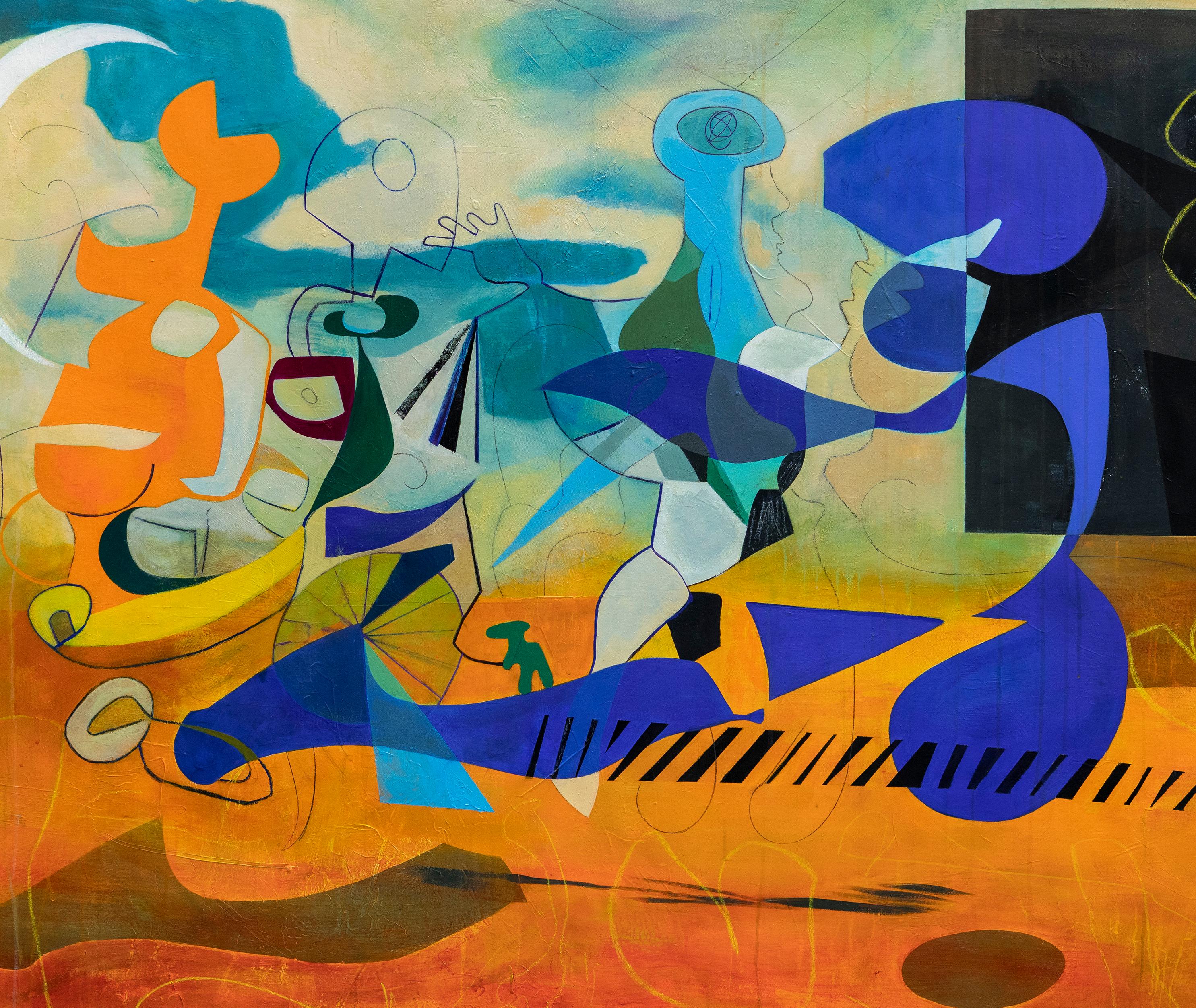 Isabel Brinck Original Abstraktes Gemälde auf Leinwand mit dem Titel 