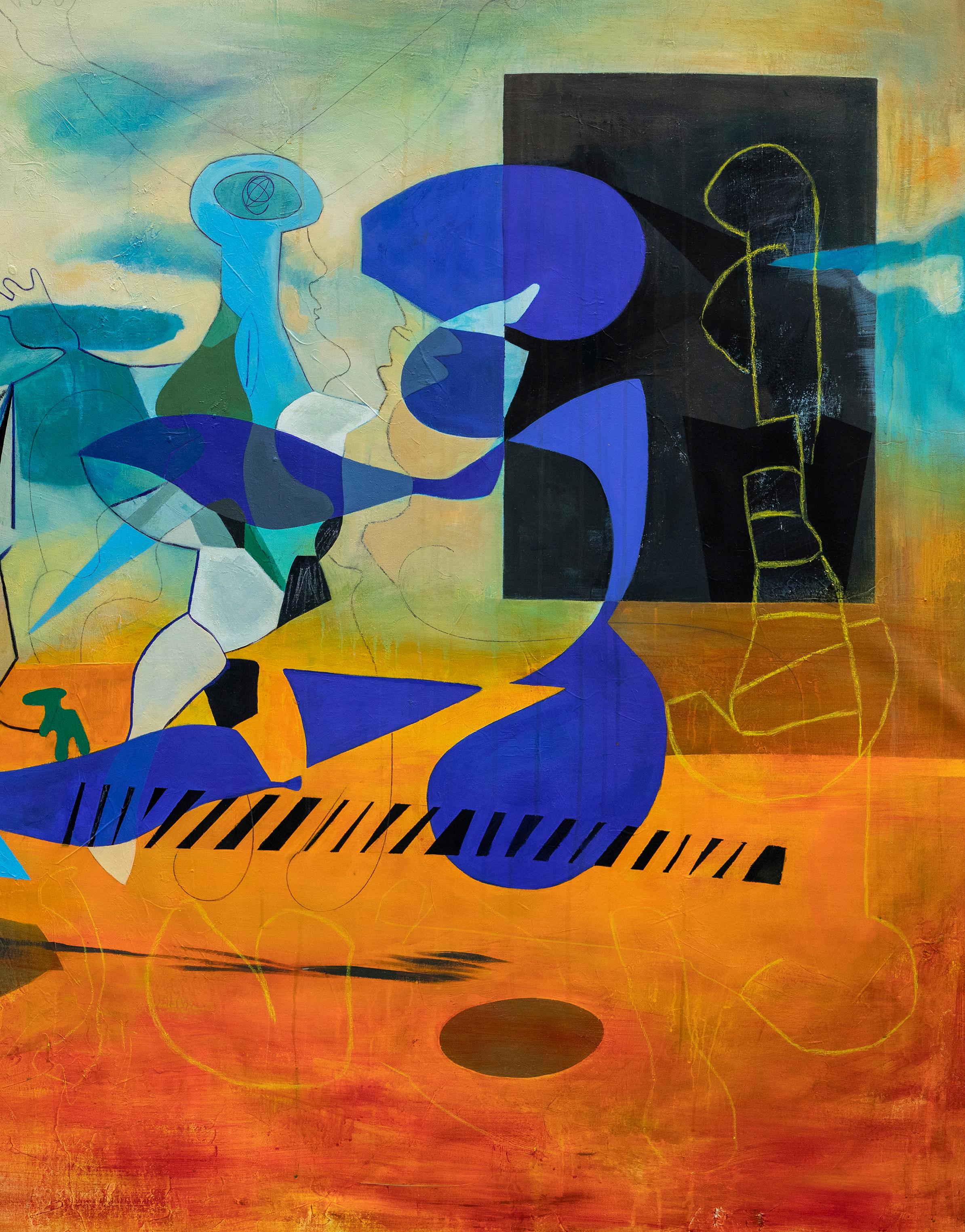 Isabel Brinck Original Abstraktes Gemälde auf Leinwand mit dem Titel 