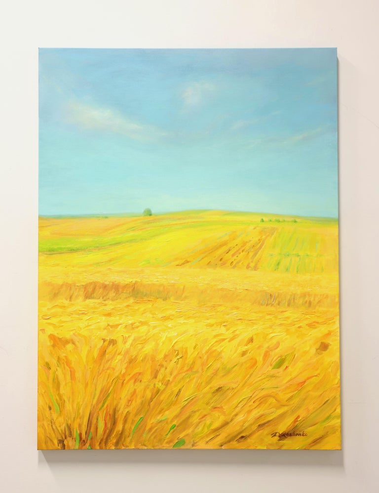 Original Acrylic on Canvas Painting "Afternoon Wheatfield" by G