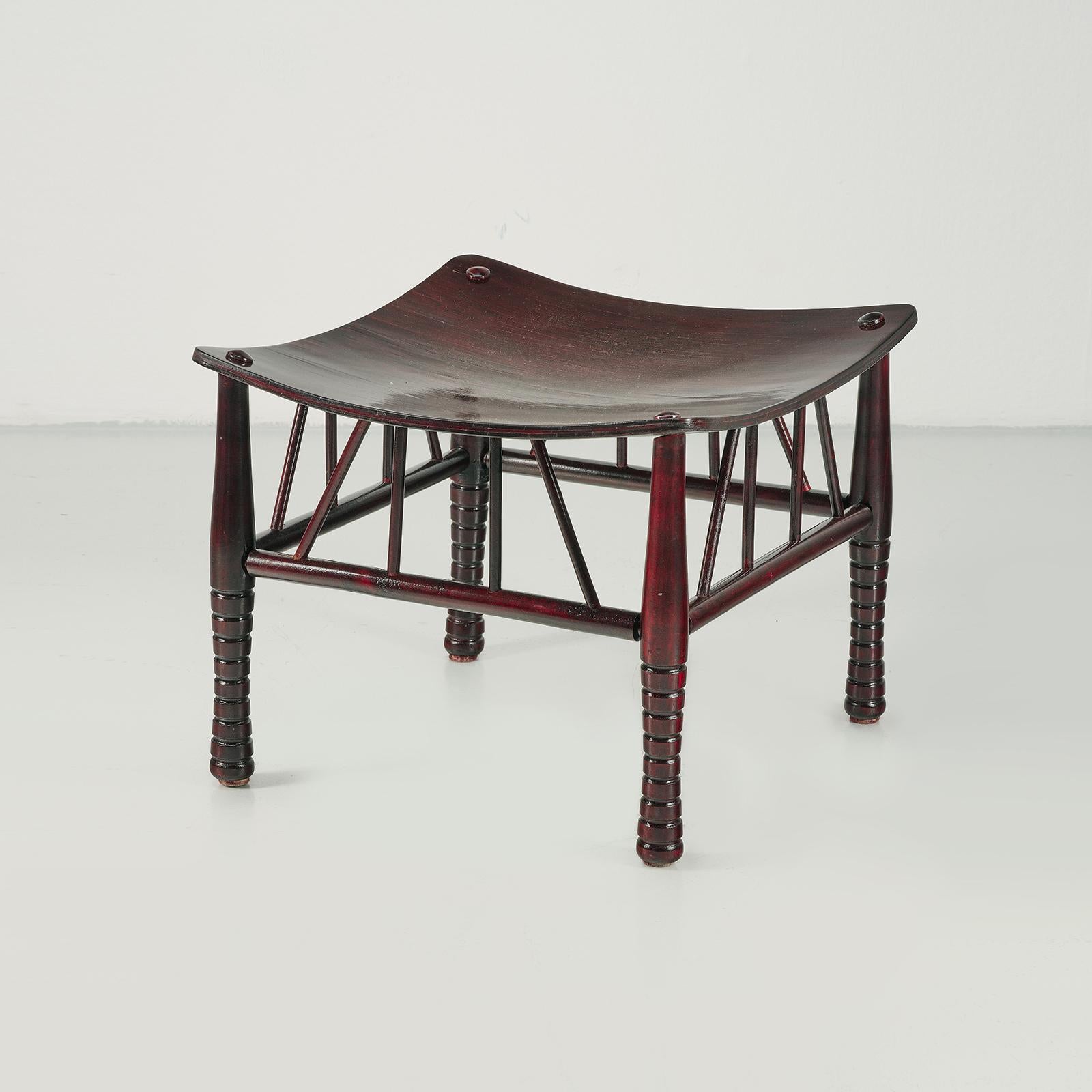 Jugendstil Tabouret original Adolf Loos Thebes en vente