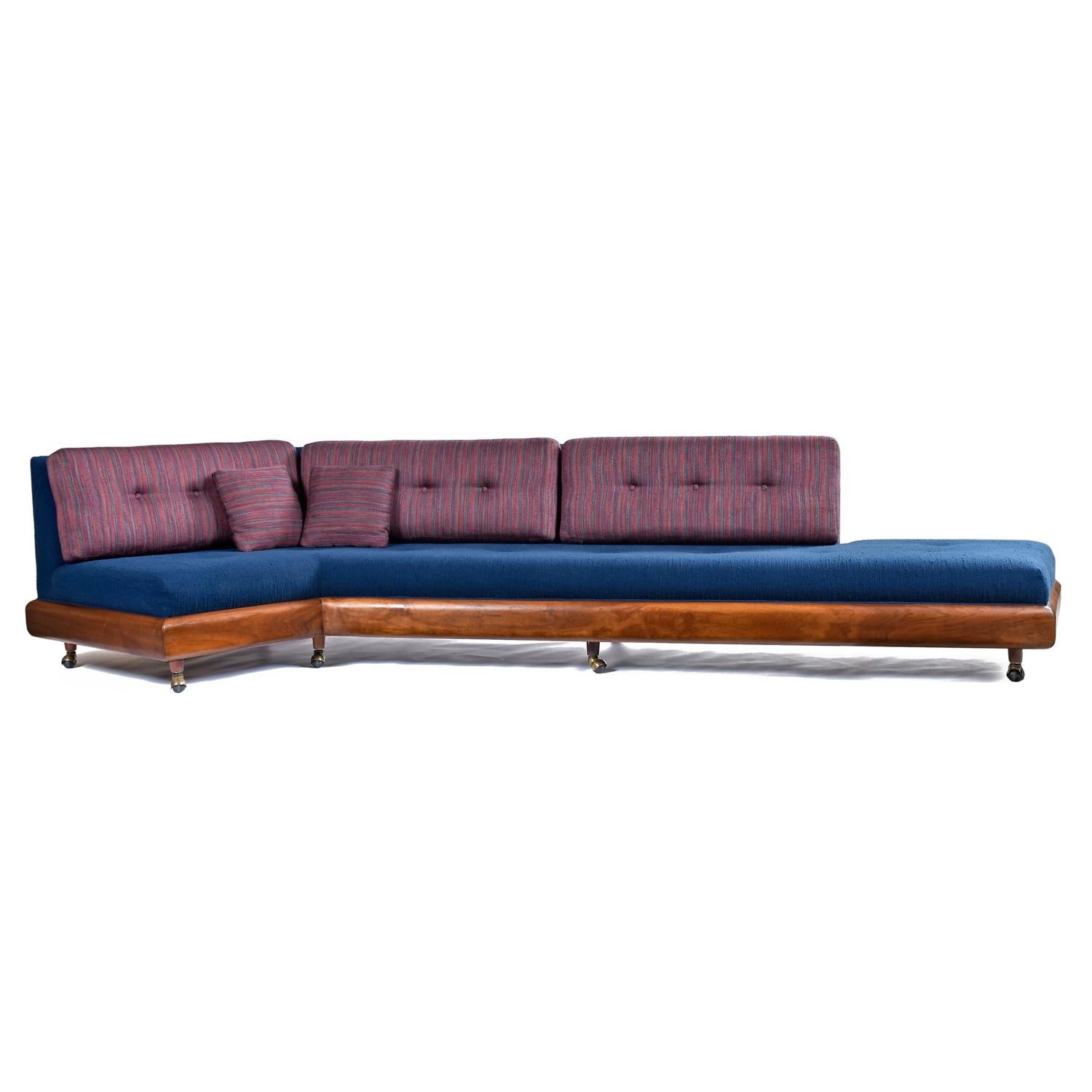 Mid-Century Modern Original Adrian Pearsall Platform Boomerang Sofa 2300-S for Craft Associates For Sale