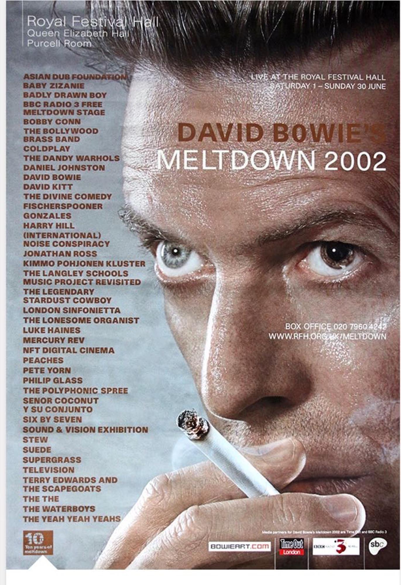 david bowie smoking poster
