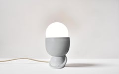 Original Alabaster Ceramic Table Lamp by Erin Hupp