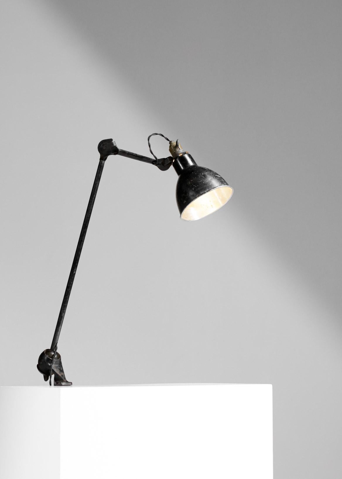 Original Albert Albin Gras Metal Workshop Lamp Table Le Corbusier 1940, F009 5