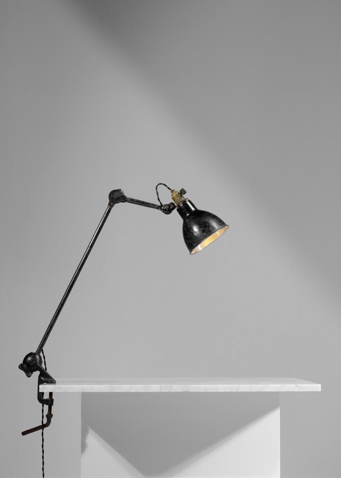 Original Albert Albin Gras Metal Workshop Lamp Table Le Corbusier 1940, F009 3
