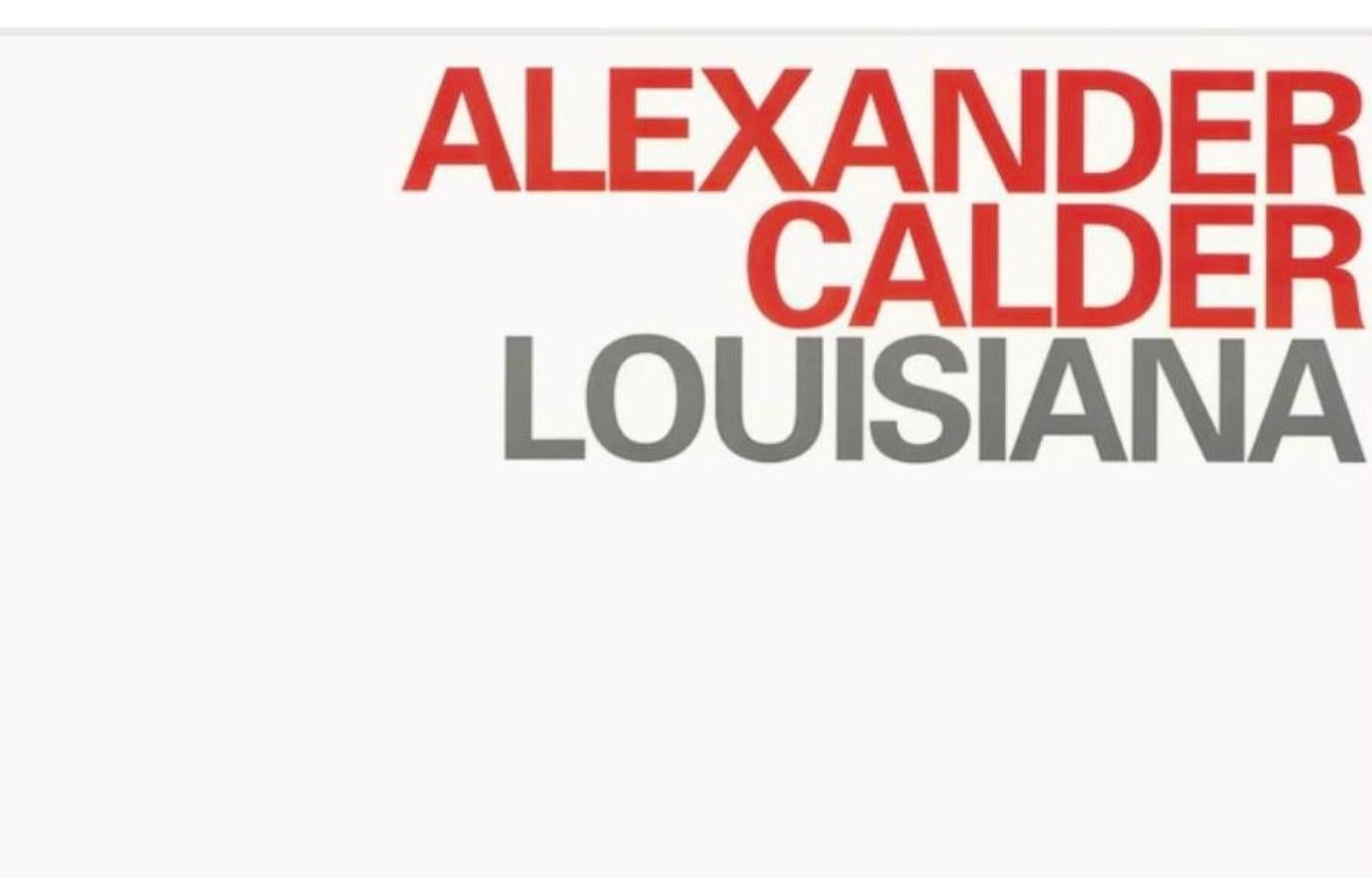 Stampa litografica originale della mostra di Alexander Calder del 1996 intitolata 