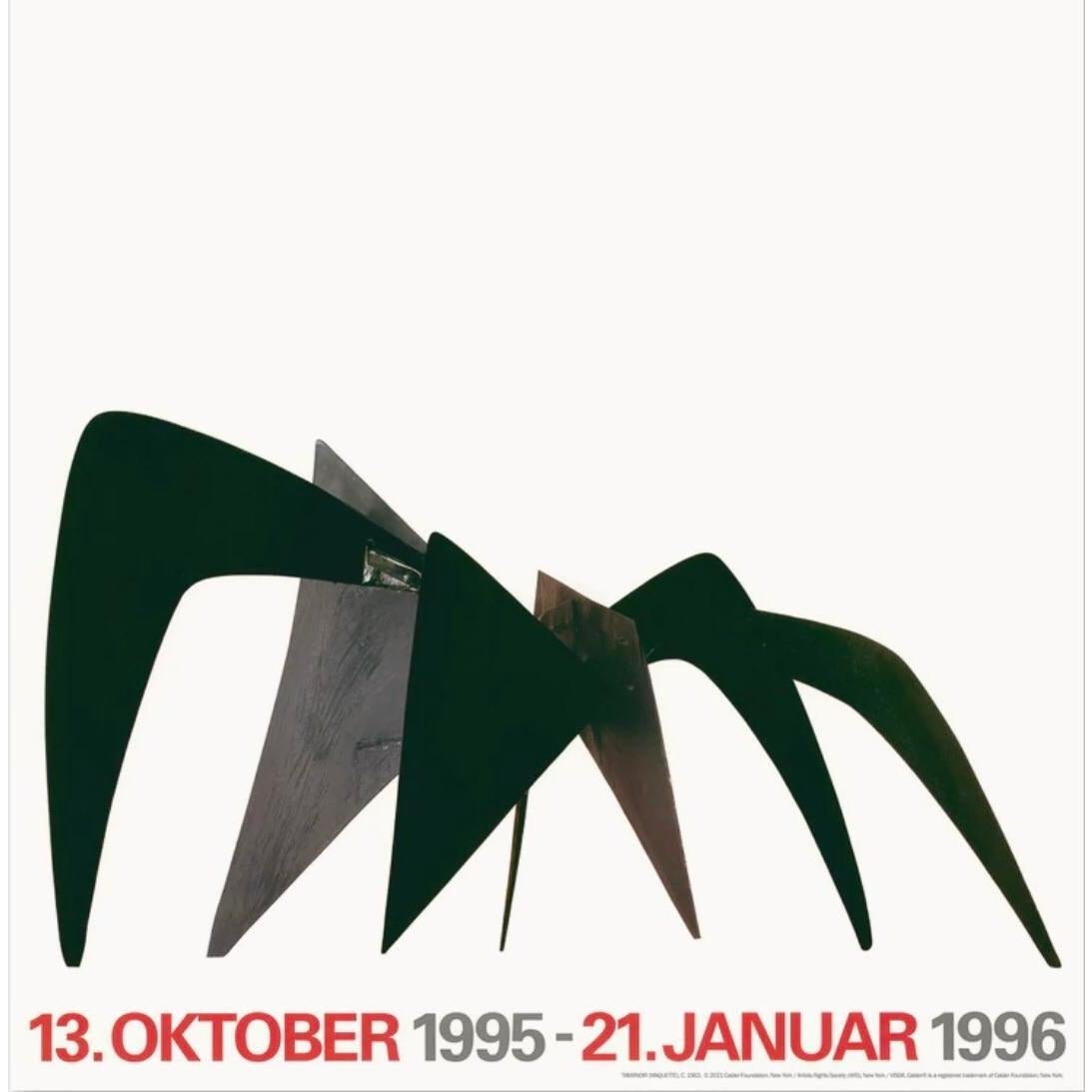 Mid-Century moderno Poster originale di Alexander Calder ANTEATER Anniversary Museum Exhibition Litho in vendita