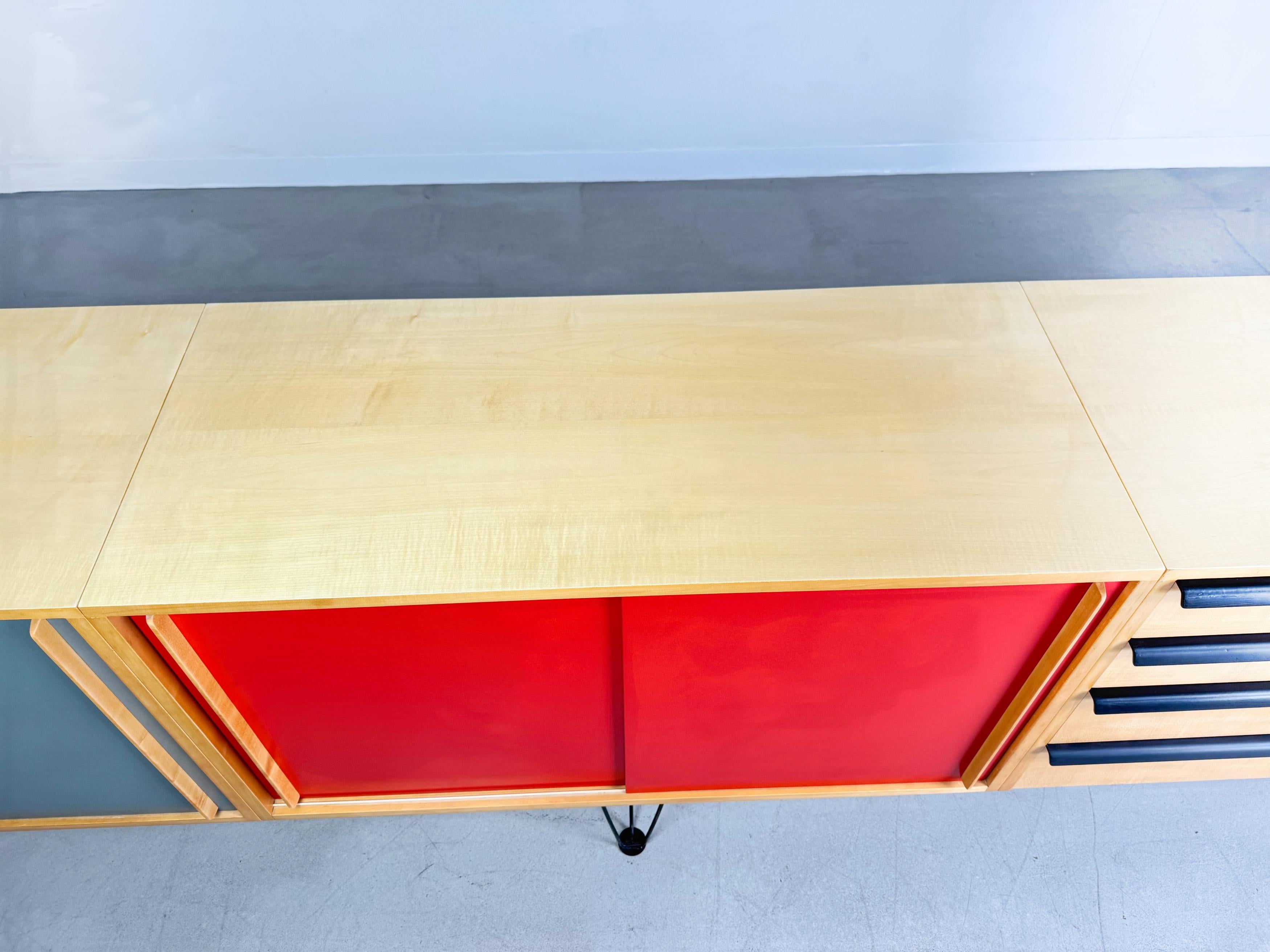 Original Alfred Altherr Sideboard Freba 330cm Schweiz 1950er Jahre im Angebot 7