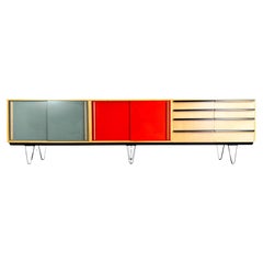 Original Alfred Altherr Sideboard Freba 330cm Schweiz 1950er Jahre